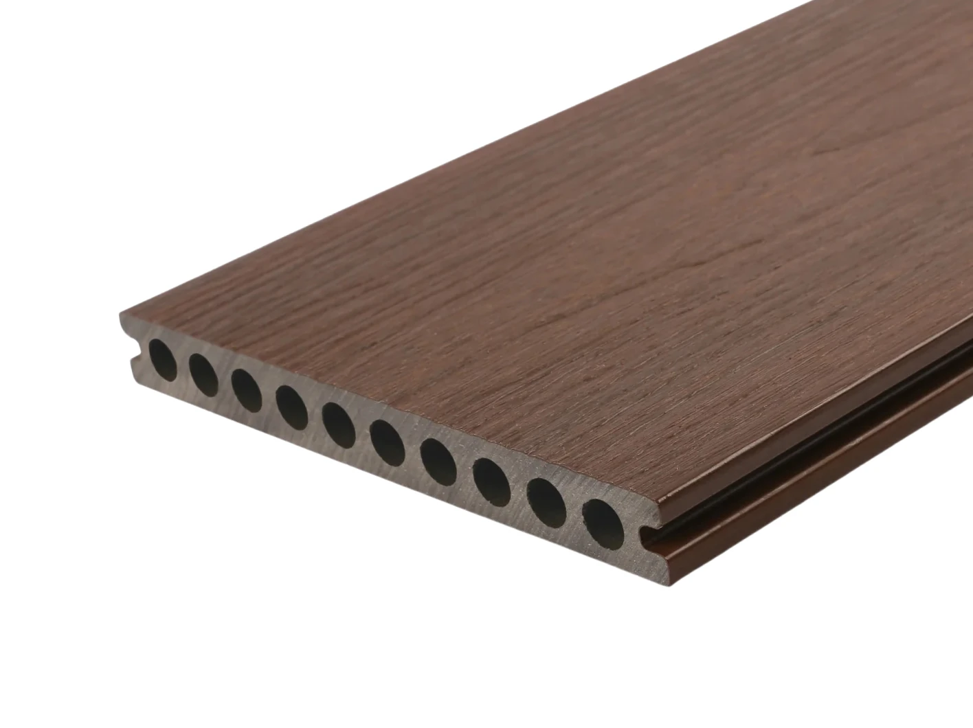 Composiet Ipe Vlonderplank 2.3 x 21 cm (23 x 210 mm) - Lengte 400 cm OP = OP - Afbeelding 1